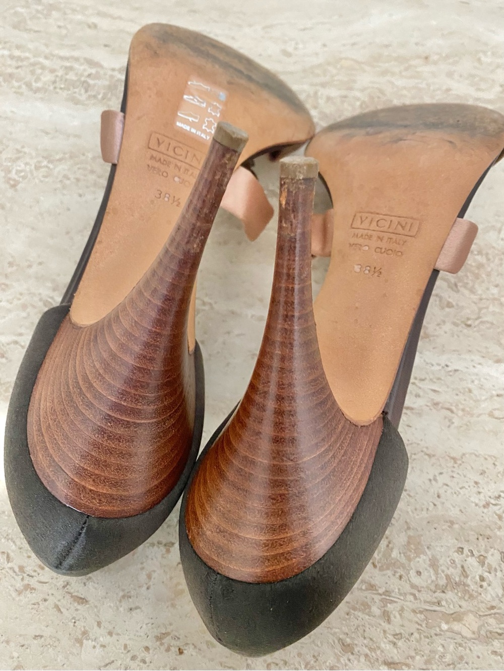 Vintage Giuseppe Zanotti Satin Crystal D’orsay Sandal Heels - Picture 8 of 9